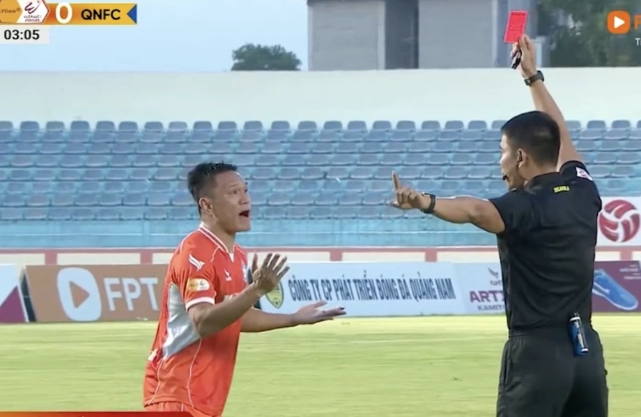 Đà Nẵng Nhận Thẻ Đỏ Nhanh Nhất Lịch Sử V-League